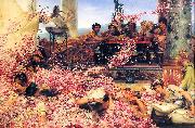 Sir Lawrence Alma-Tadema,OM.RA,RWS The Roses of Heliogabalus oil painting reproduction